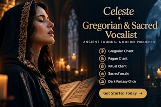 sing gregorian chant, pagan chant, ritual chant, sacred vocals, fantasy choir