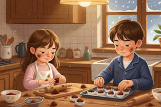 illustrate children story book illustration, book illustration, story book