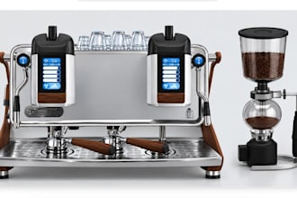 design custom coffee machine product with 3d modelling