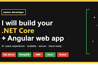 build a scalable dotnet core angular web application