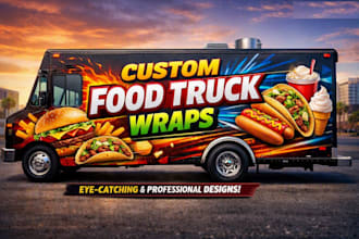 design food truck and food trailer wrap