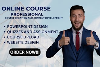 create online course content curriculum powerpoint slides and course creation