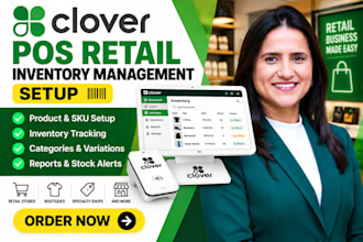 set up clover pos retail inventory management