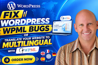 fix wordpress wpml bugs or translate wordpress website to multilingual with wpml