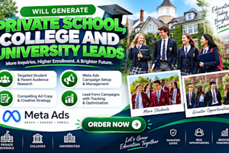 generate private school, college and university leads