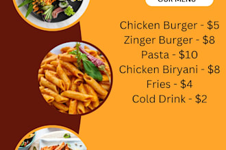 design modern restaurant food menu , cafe menu