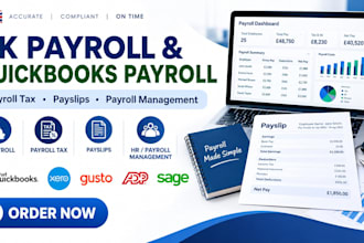 provide professional UK payroll, quickbooks payroll and payroll tax services