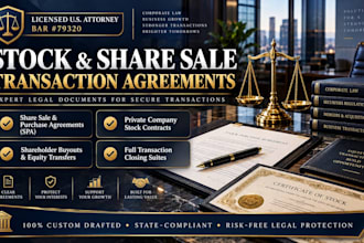 draft a share sale and purchase agreement
