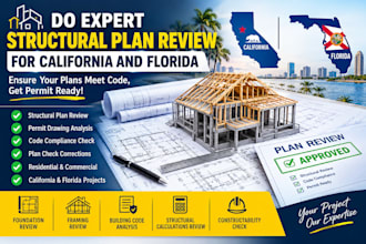 do expert structural plan review for california and florida