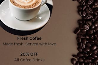 design professional restaurant and coffee shop  posts