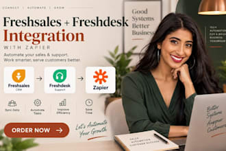 create freshsales CRM freshdesk zapier integration customer sales automation