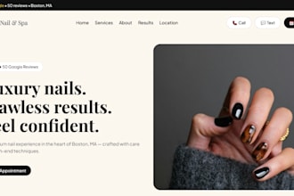 do responsive html css landing page design and layout fixes