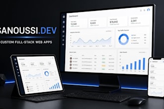 develop a custom full stack web application