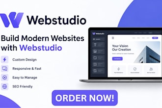 build and design webstudio landing page website  builder and management