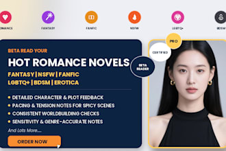 beta read hot romance novel fantasy nsfw fanfic lgbtq bdsm erotic story