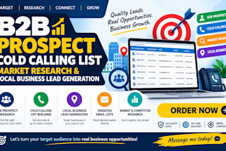 b2b prospect cold calling list market research local business lead generation