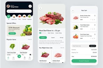build a custom ai powered food delivery app, courier app,  grocery delivery app