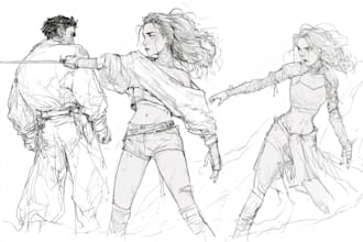 sketch a character or a creature