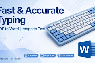 do fast fast typing work,ms word pdf to word ,image typing