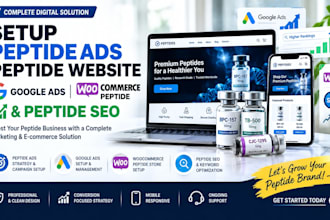 setup peptide ads peptide website google ads woocommerce peptide peptide seo