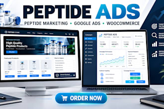 setup peptide ads peptide marketing peptide google ads peptide woocommerce