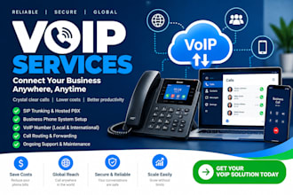 set up voip, sip trunk and business phone systems
