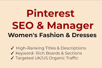 be your pinterest VA for womens fashion SEO