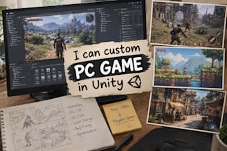 develop a custom PC game in unity