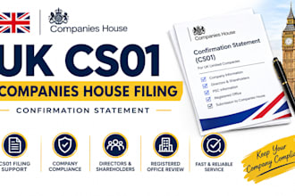 file UK companies house cs01 confirmation statement for your company