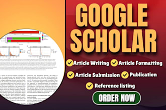 write research articles for scopus and google scholar journals