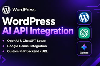 integrate openai chatgpt or google gemini API into your wordpress website