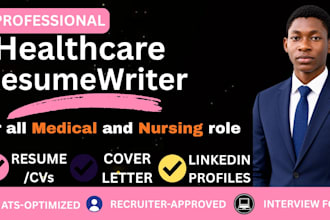 write a professional medical resume CV and cover letter