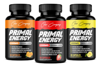 design supplement pouch packaging, wellness labels and product packaging
