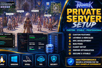 create and setup your ragnarok online private server with custom features
