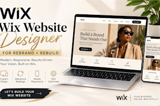 design wix website designer for rebrand rebuild