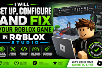 do roblox scripting, lua scripting, roblox script fixing and game development