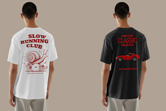 design vintage and typography style tshirts