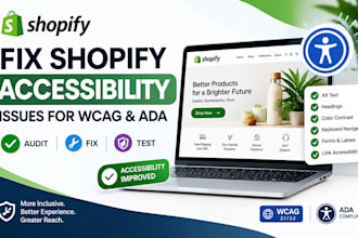 fix shopify accessibility issues for wcag and ada compliance