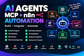 build ai agents, mcp servers, n8n automation and agentic ai workflows