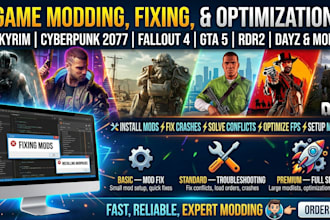install fix optimize skyrim cyberpunk fallout gta 5 rdr2 dayz mods and modpacks