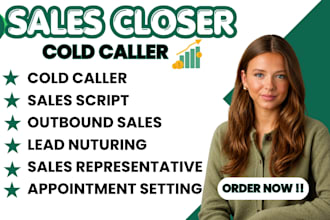 b2b cold caller appointment setter sales representative sales closer sales agent
