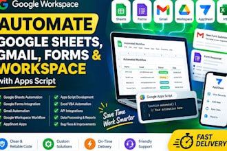 automate google sheet, gmail forms, workspace with apps script, appsheet vba