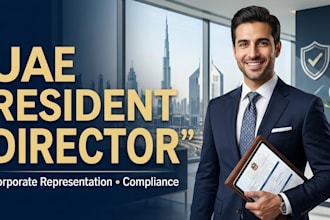 provide a uae resident director for lawful company compliance and representation