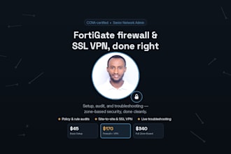 configure, audit, or fix fortigate firewall and SSL VPN settings