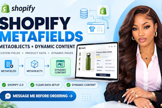 set up shopify metafields metaobjects and dynamic product content
