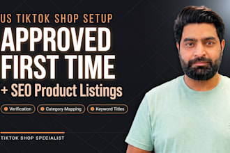 set up your US tiktok shop with SEO product listings