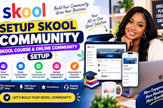 setup skool community setup skool course skool online community setup skool