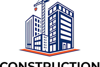 design a premium contractor and construction logo