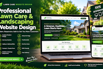 design a professional lawn care landscaping website