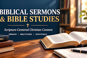write a biblical sermon, bible study, or christian message